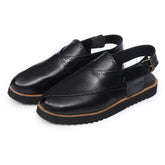Brooklyn - Men's Oxblood Box Leather High Shine Sandal - LS-2